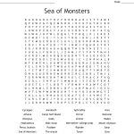 Sea Of Monsters Word Search   Wordmint