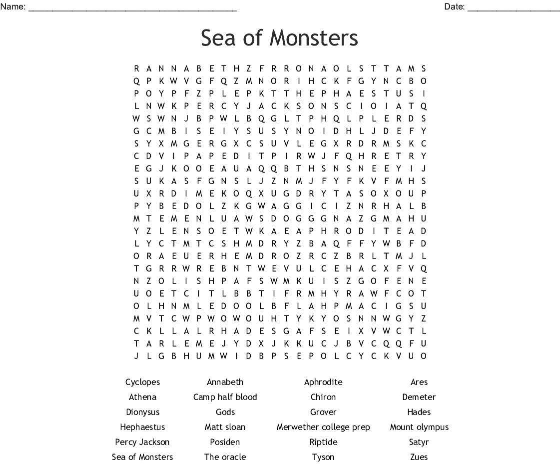 Download Word Search On Percy Jackson Download Word Search On Percy Jackson Percy Jackson And