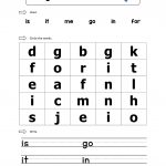 Sight Word Search: Is, It, Me, Go, In, For ~ Read, Find And