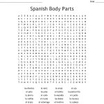Spanish Crossword Worksheet | Printable Worksheets And