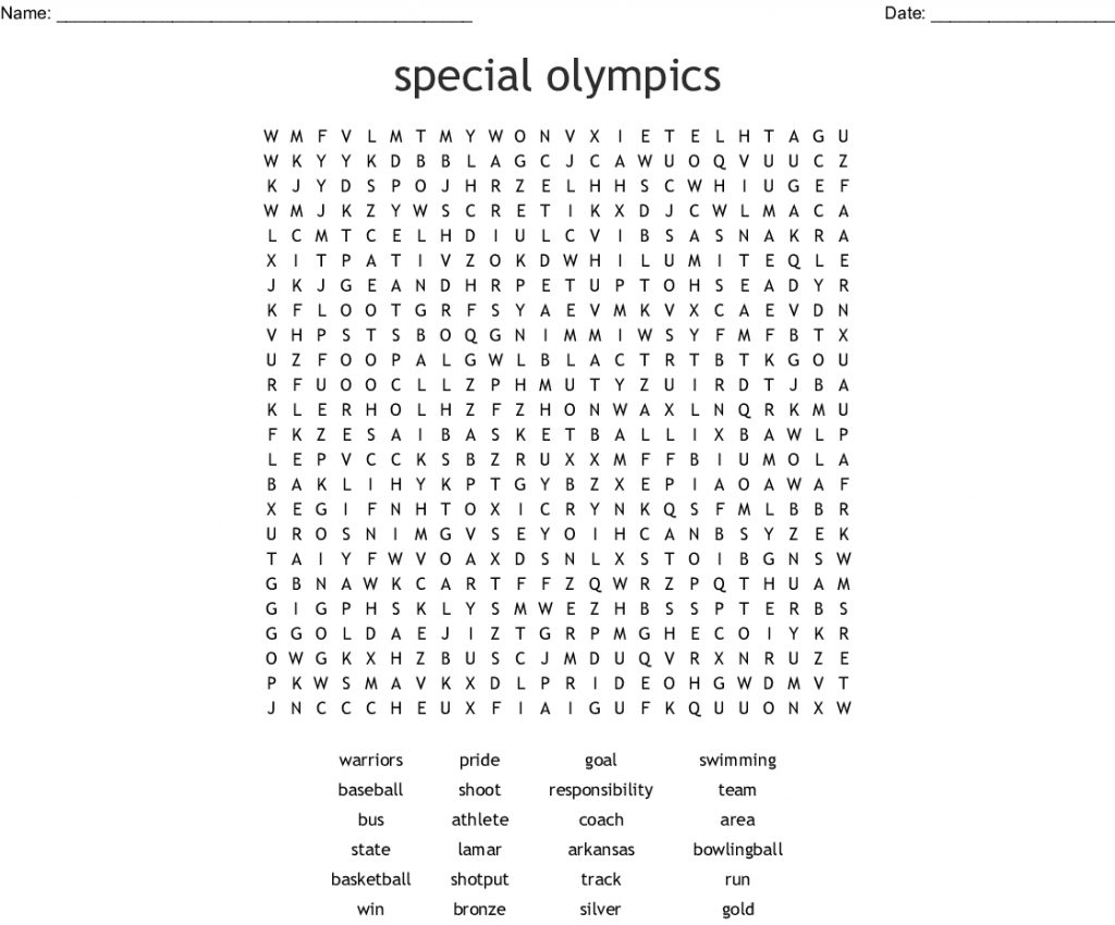 special olympics word search wordmint word search