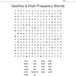 Spelling & High Frequency Words Word Search   Wordmint