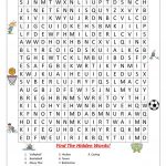 Sports Wordsearch!   English Esl Worksheets For Distance