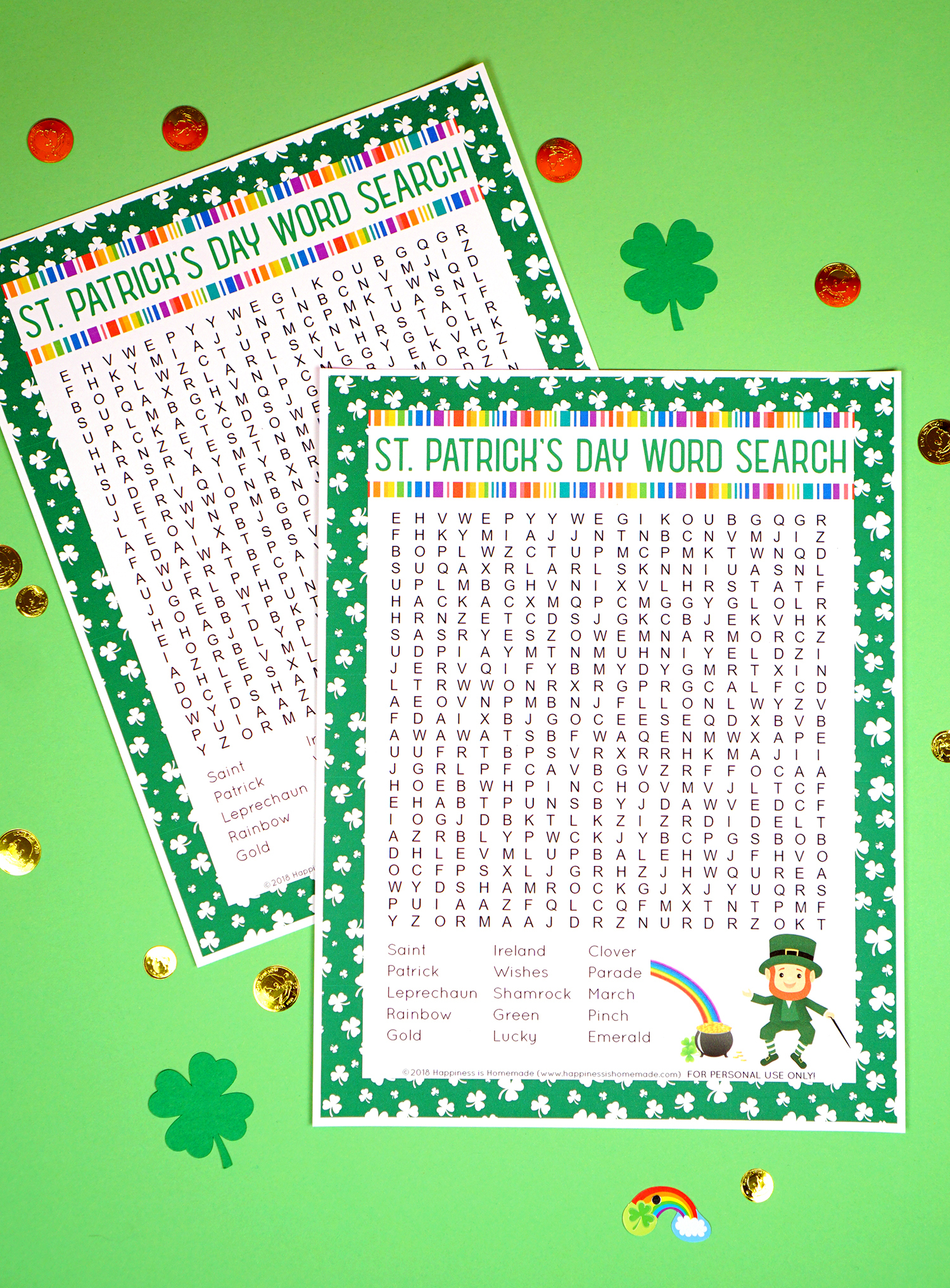 St. Patrick&amp;#039;s Day Word Search Printable - Happiness Is Homemade