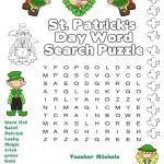 St.patrick's Day Wordsearch   English Esl Worksheets For