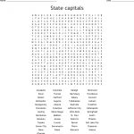 State Capitals Word Search   Wordmint