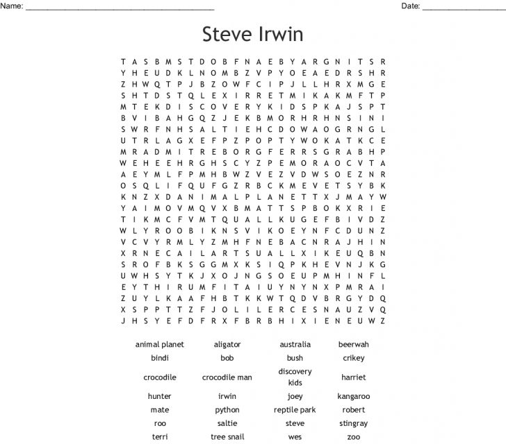 Reptile Word Search Printable