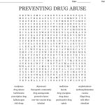Substance Abuse Word Search   Wordmint