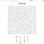 Suffixes Word Search   Wordmint
