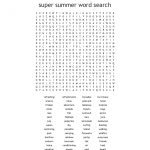 Summer Holidays Word Search   Wordmint