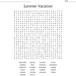 Summer Vacation Word Search   Wordmint
