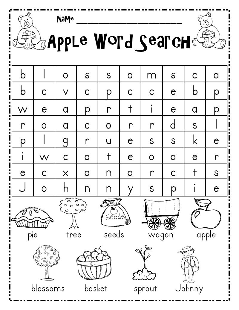 Word worksheets for kids