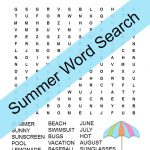 Summer Word Search Free Printable For Kids | Superheroes And