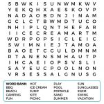 Summer Word Search Puzzles | Summer Words, Word Search