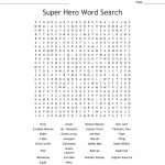 Super Hero Word Search   Wordmint