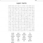 Super Mario Word Search   Wordmint