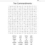 Ten Commandments Word Search   Wordmint