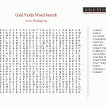Thanksgiving Word Search Game For Kids: 5 Thanksgiving Word