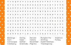 Thanksgiving Word Search Printable – Happiness Is Homemade