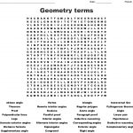 The Angles Of Geometry Word Search   Wordmint