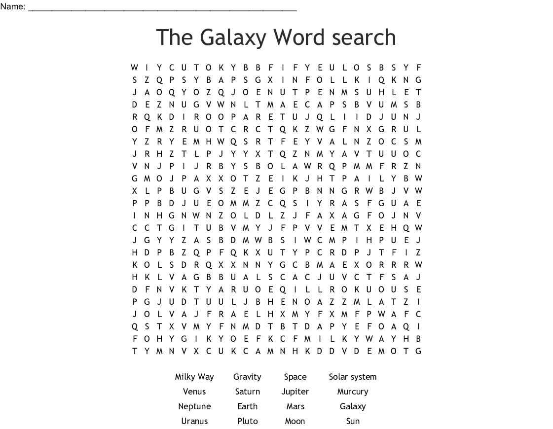 The Galaxy Word Search - Wordmint