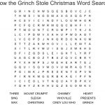 The Grinch Who Stole Christmas Word Search   Wordmint
