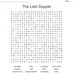 The Last Supper Word Search   Wordmint