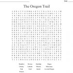 The Oregon Trail Word Search   Wordmint