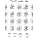 The Wizard Of Oz Word Search   Wordmint