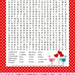 This Sweet Valentine's Day Word Search Printable Puzzle Is A
