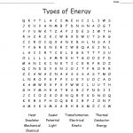 Types Of Energy Word Search   Wordmint