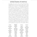 United States Of America Word Search   Wordmint