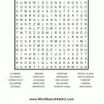Us States Printable Word Search Puzzle (With Images) | Word