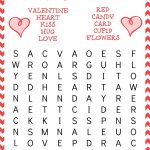 Valentine's Day Free Printable Word Search | Valentines Day
