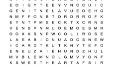 Valentine's Day Word Search Puzzle: Free Worksheet For