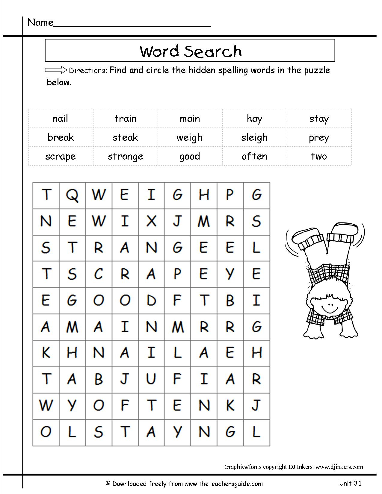 Verb Worksheet For 2Nd Graders | Printable Worksheets And