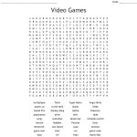 Video Games Word Search   Wordmint