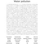 Water Pollution Word Search   Wordmint
