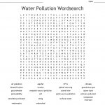 Water Pollution Wordsearch   Wordmint
