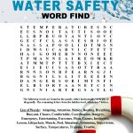 Water Safety Wordfind