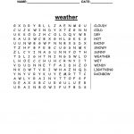 Weather Word Search   English Esl Worksheets For Distance