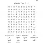 Winnie The Pooh Word Search   Wordmint