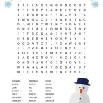 Winter Word Search Printable | Winter Words, Winter