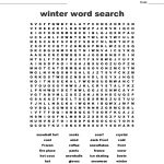 Winter Word Search   Wordmint