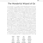 Wizard Of Oz Crossword Puzzle   Wordmint