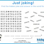 Word Find   Free Printable   April Fools Day