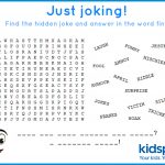 Word Find   Free Printable   April Fools Day