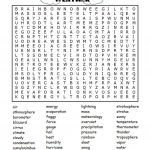 Word Search About Weather   English Esl Worksheets For