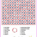 Word Search Family Easy Version Pdf   | Kids Word Search