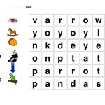 Word Search For Kindergarten Printable | Free Words